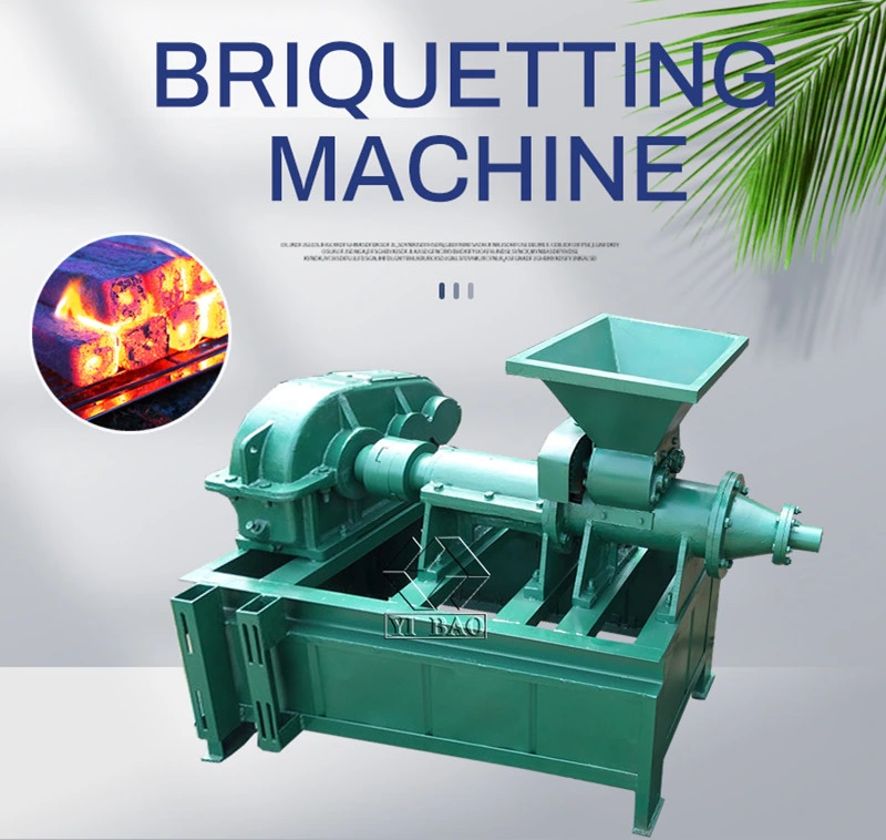 Energy Saving Type Coffee Grounds Rice Husk Wood Sawdust Hookah Shisha Charcoal Coal Cubic Briquette Press Making Machine