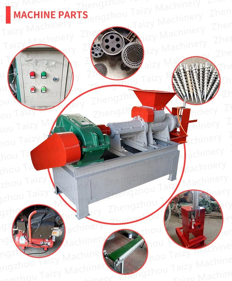 Small Coal Biomass Wood Press Briquette Machine