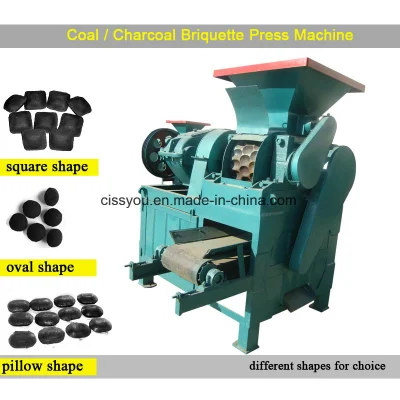 석탄 숯 가루 4 롤러 연탄 볼 프레스 기계